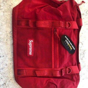 Supreme Red Zip Tote Bag FW2020 Week 1